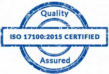 ISO 17100:2005 certified